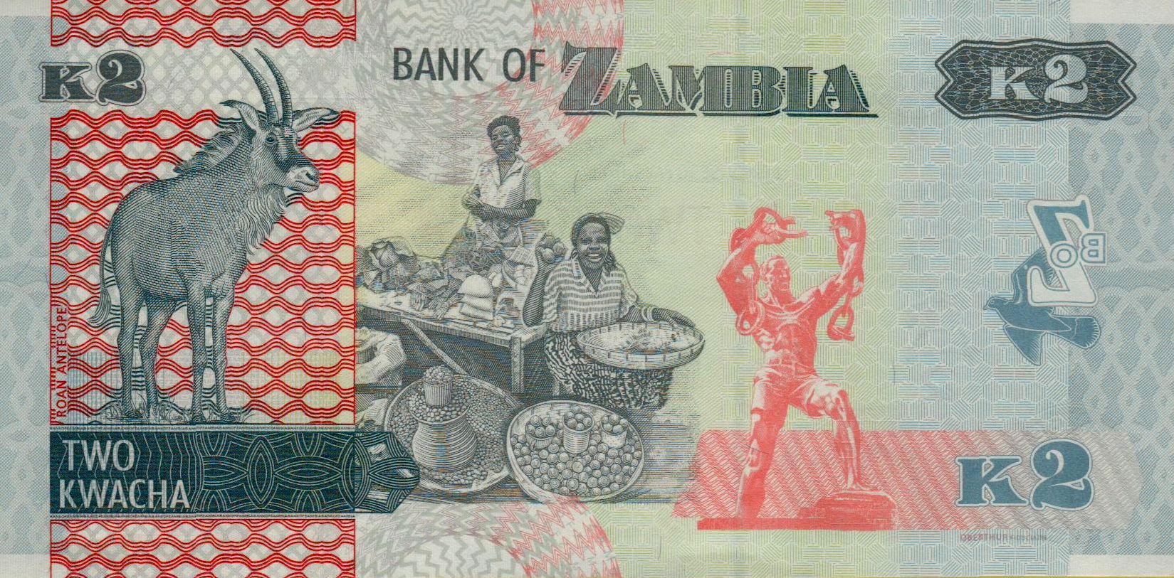 Zambia 2 2020 UNC P-56/c